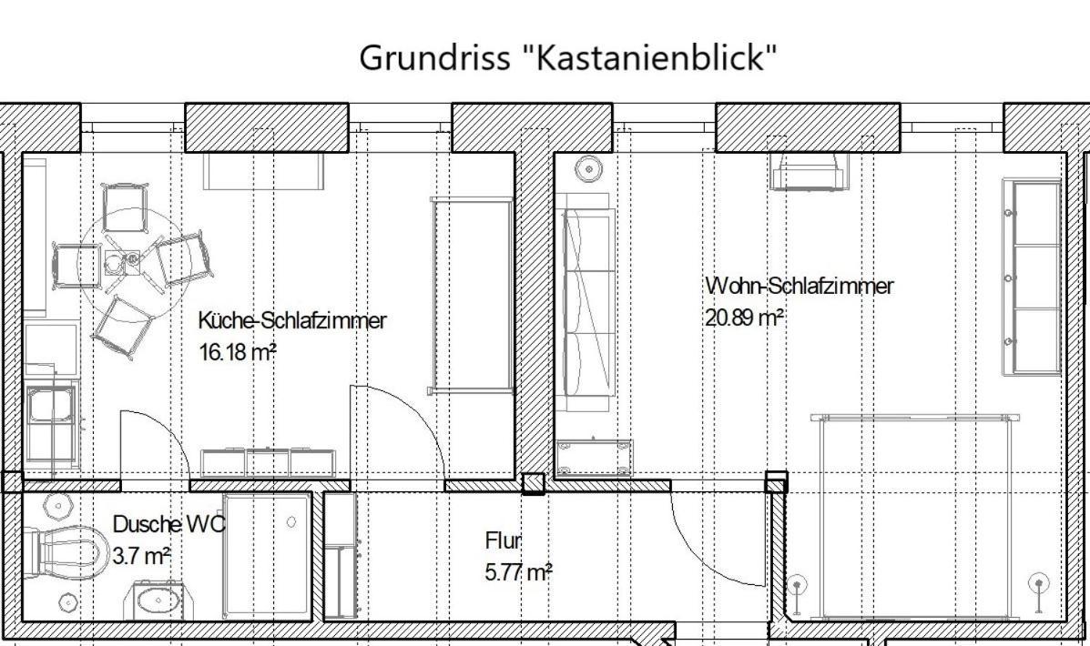 Ferienwohnung Kastanienblick Oder Parkblick, Oder Unser Radlerzimmer! Ziethen  ภายนอก รูปภาพ